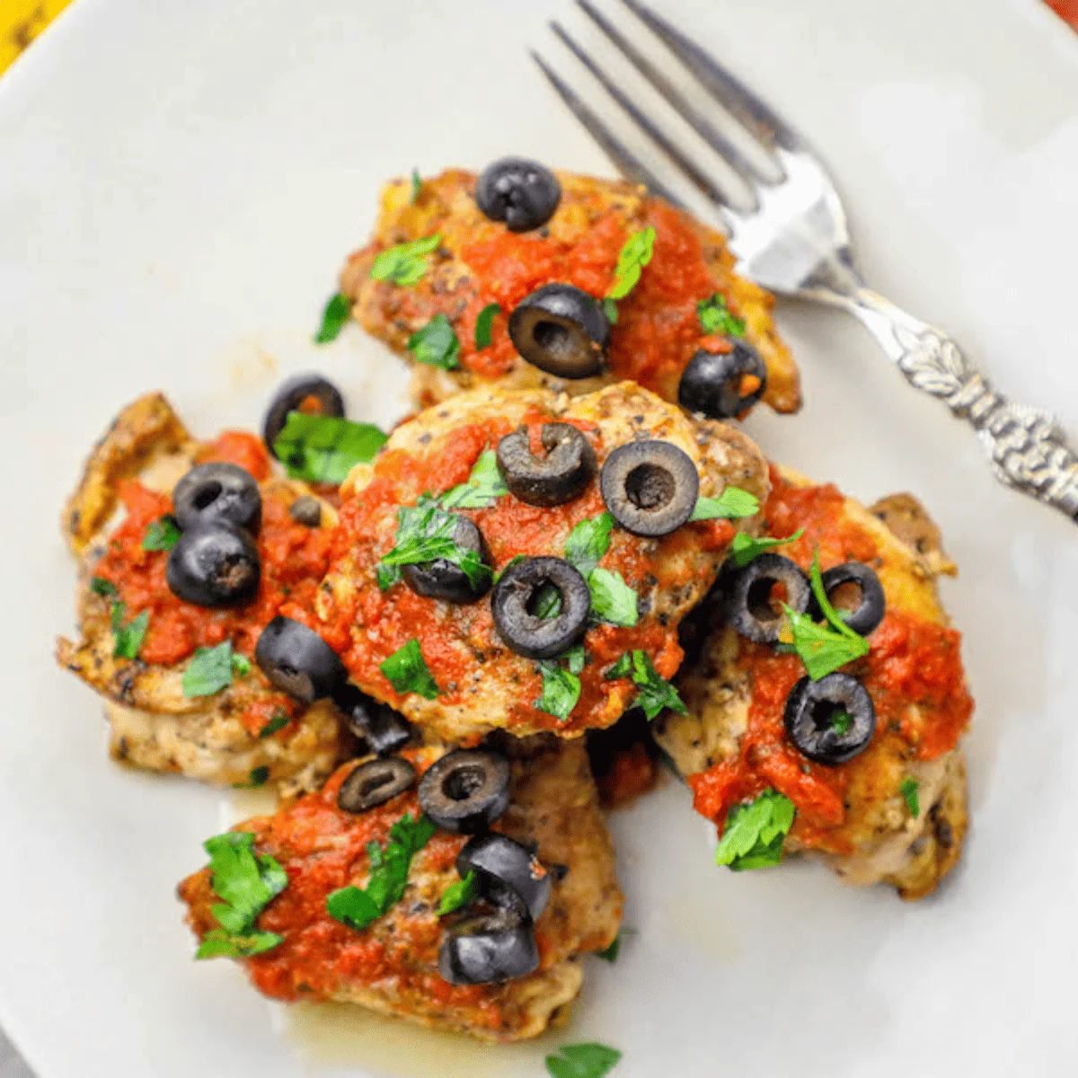 One Pot Salsa Chicken Thighs Skillet