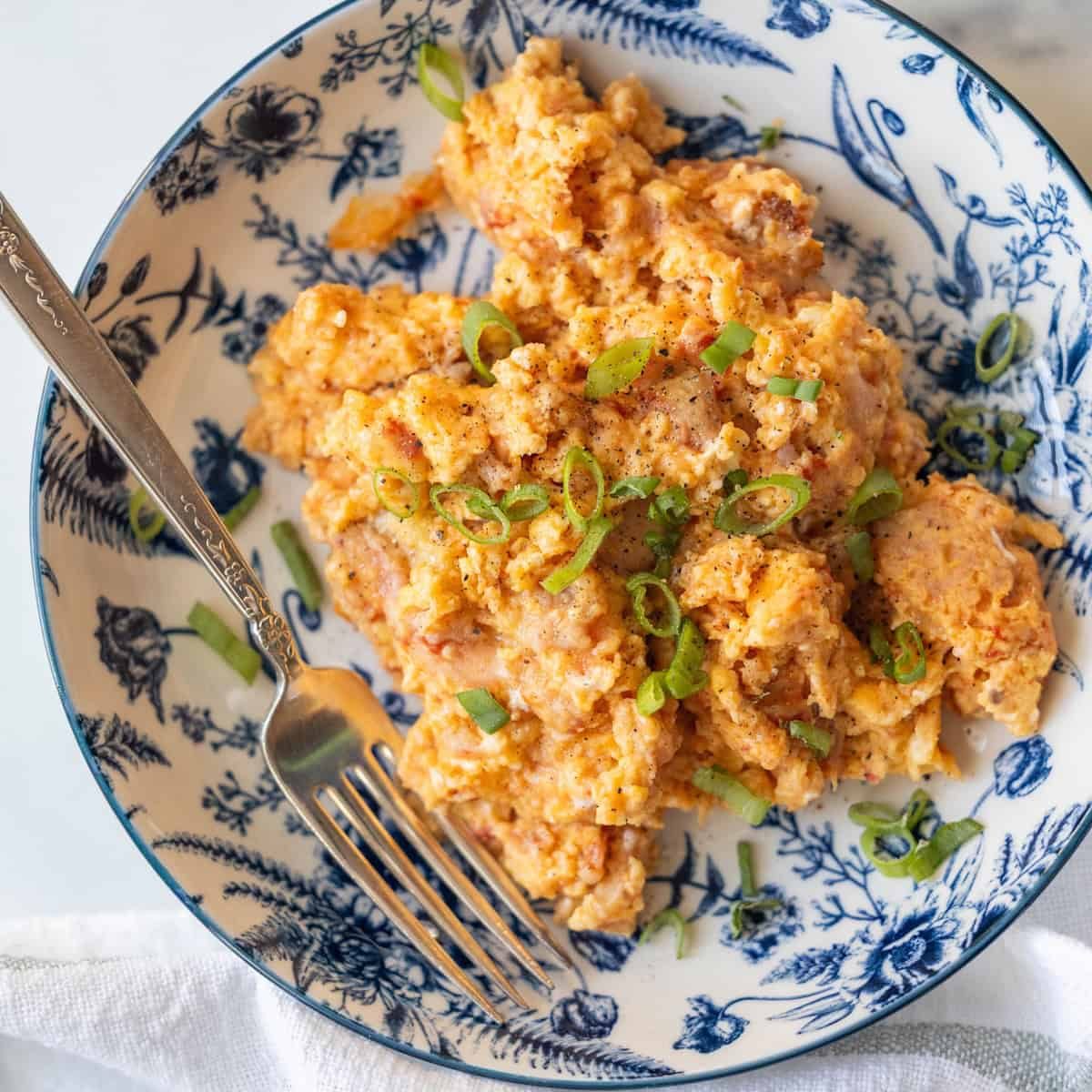 Leftover Pizza scrambled Eggs