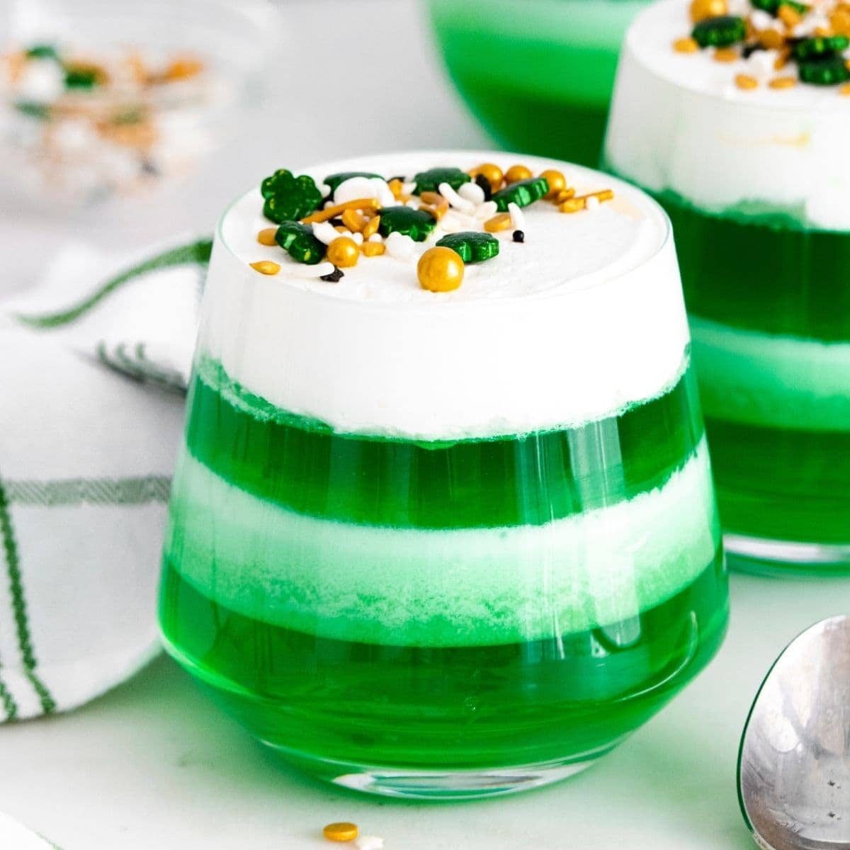 Saint Patricks Day Jello Cups