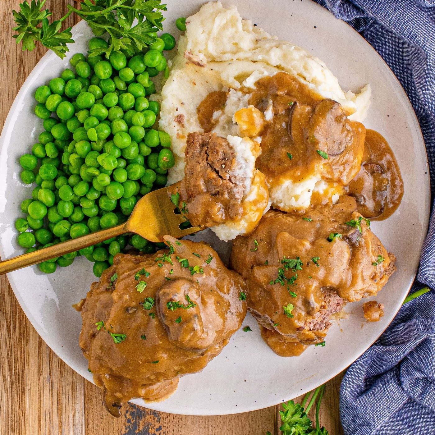 Salisbury Steaks, plus Mushroom Gravy