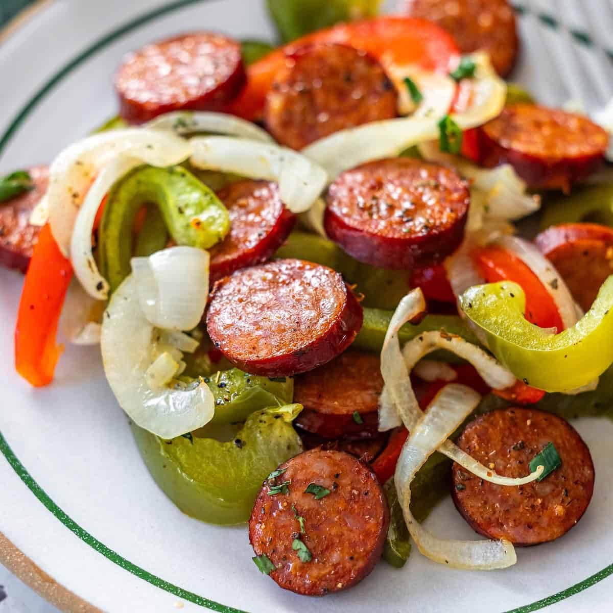Sheetpan Kielbasa and Peppers