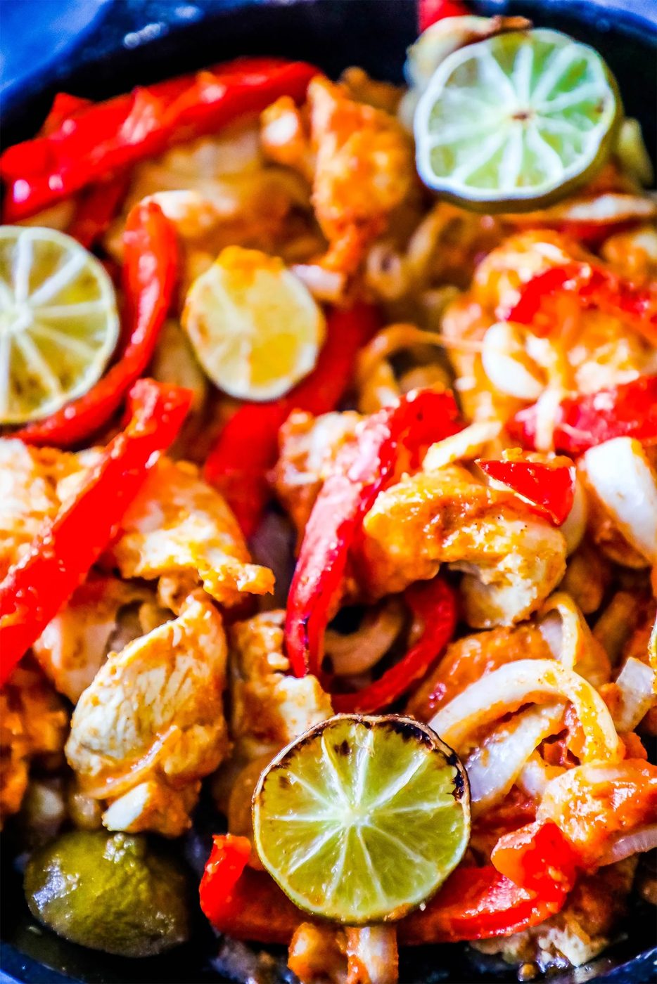 Skillet Baked Chicken Fajitas