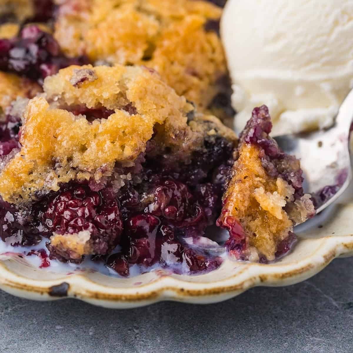 Smoked Berry Cobbler