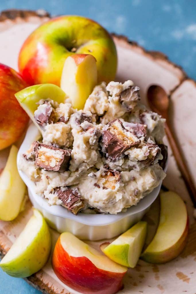 Snickers Cheesecake Fruit Dip