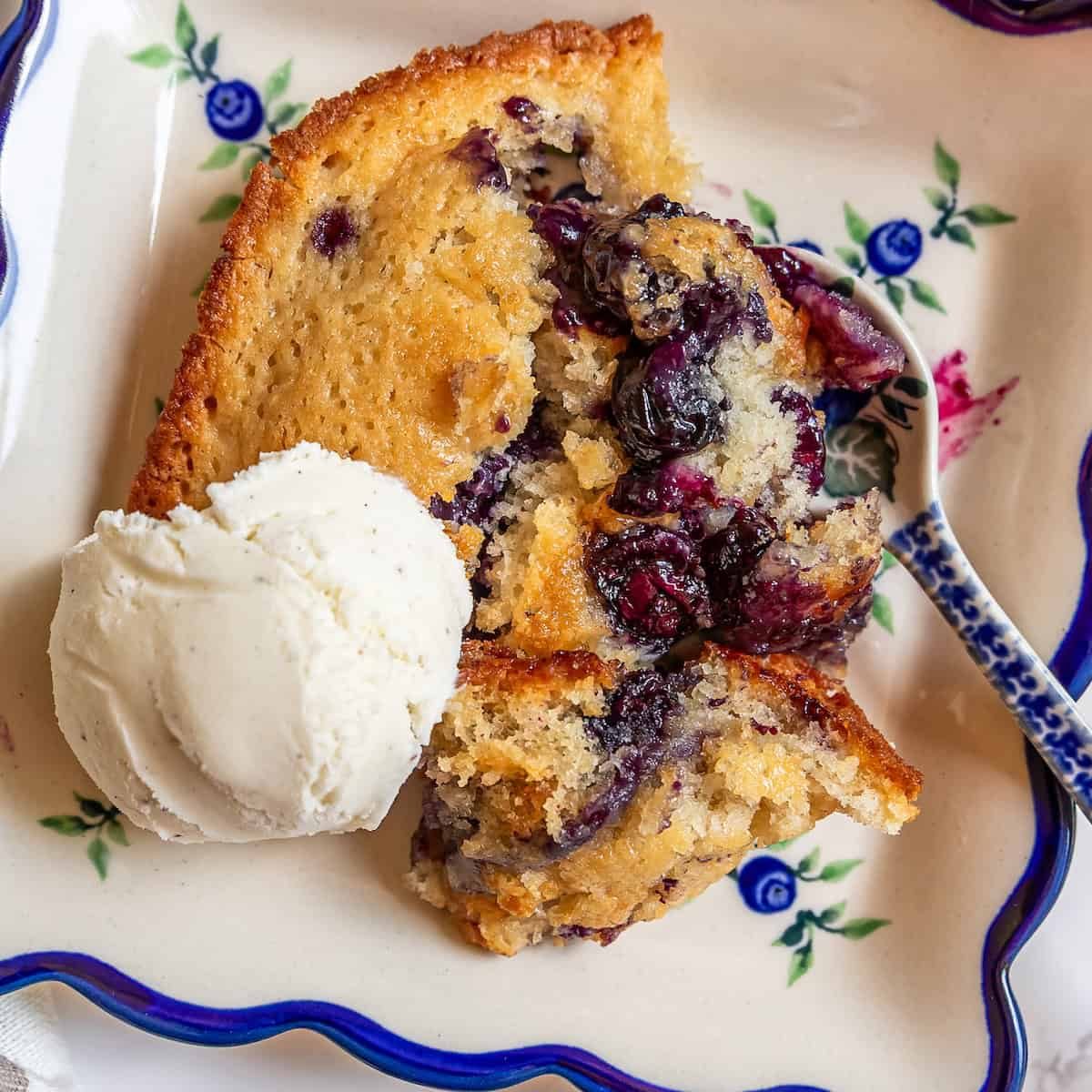 Sourdough Blueberry Cobbler