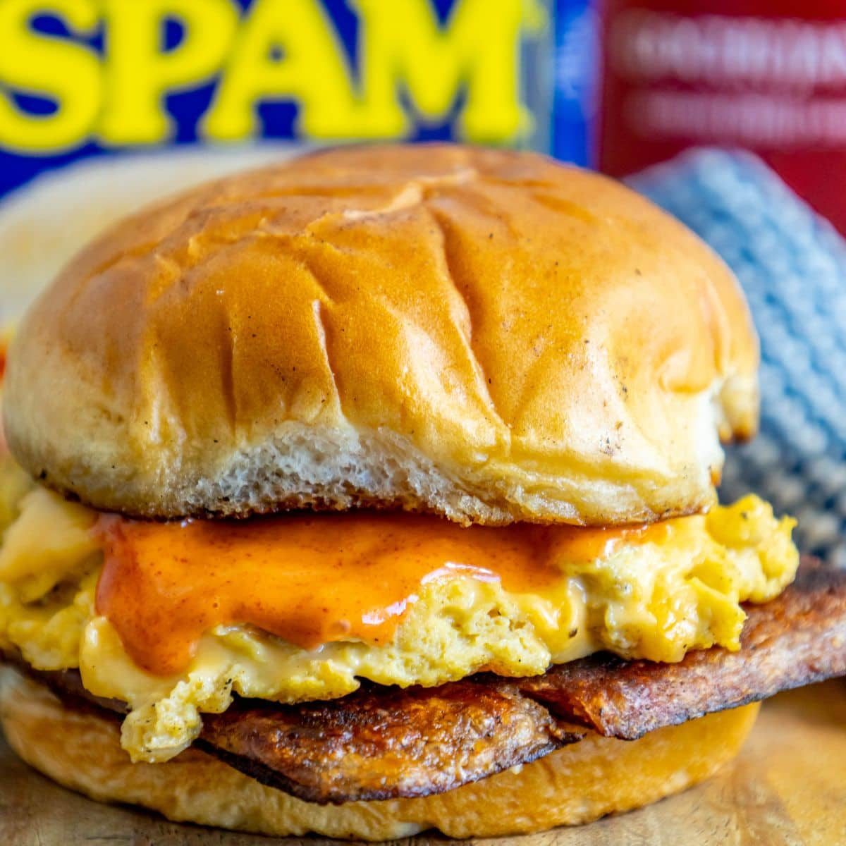 SPAM and Eggs Breakfast Sandwiches