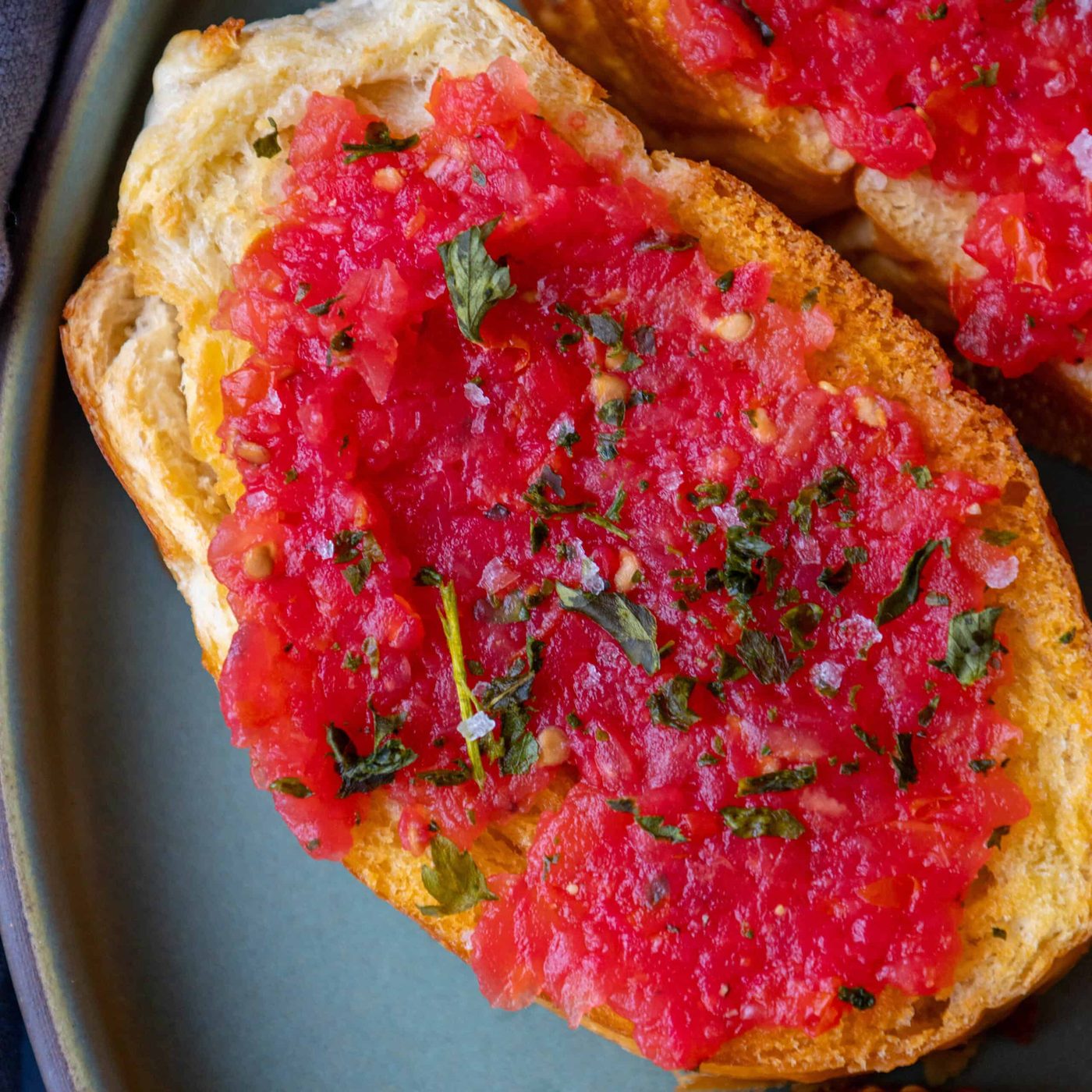 Spanish Pan Con Tomate (Tomato Toast)