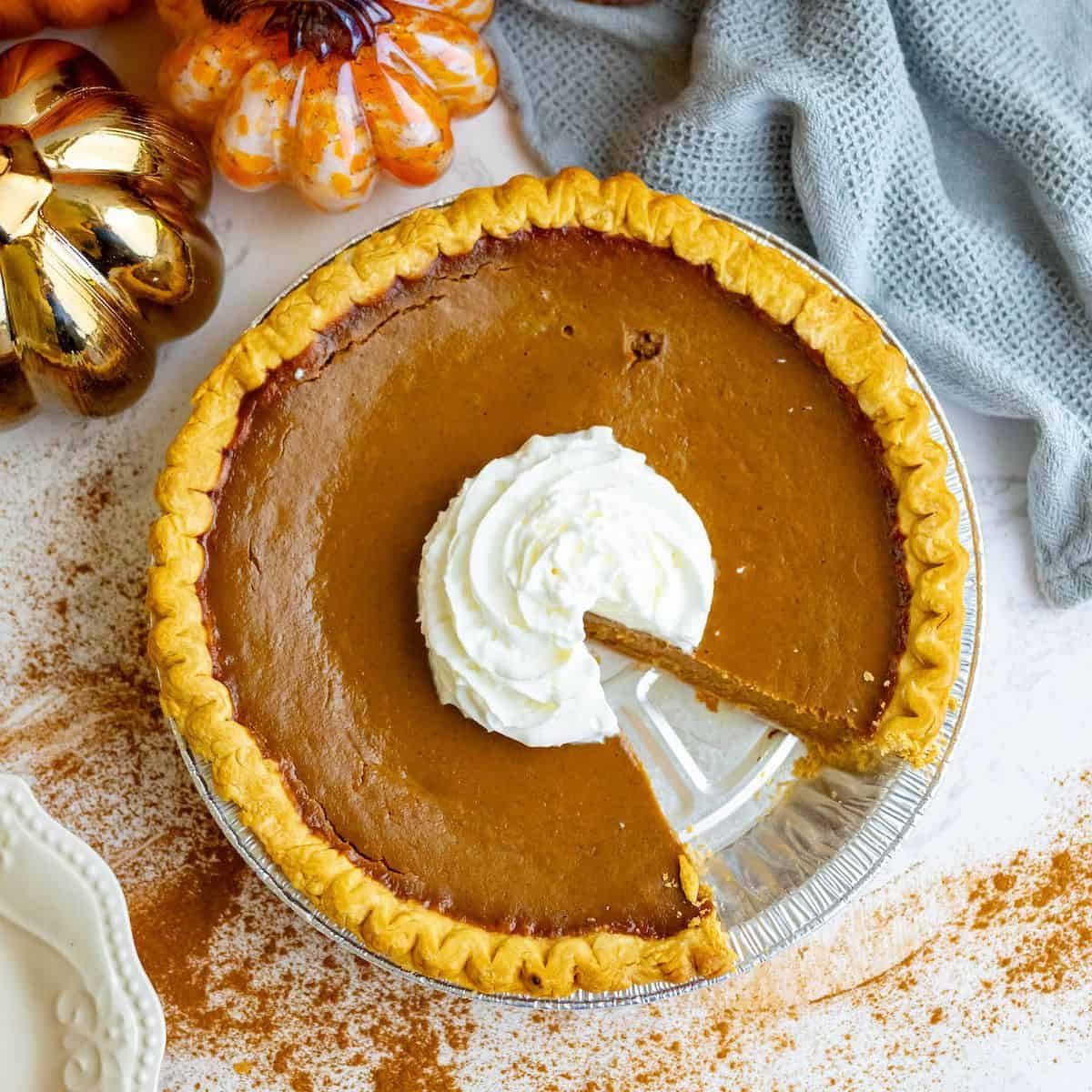 Spicy Bourbon Pumpkin Pie