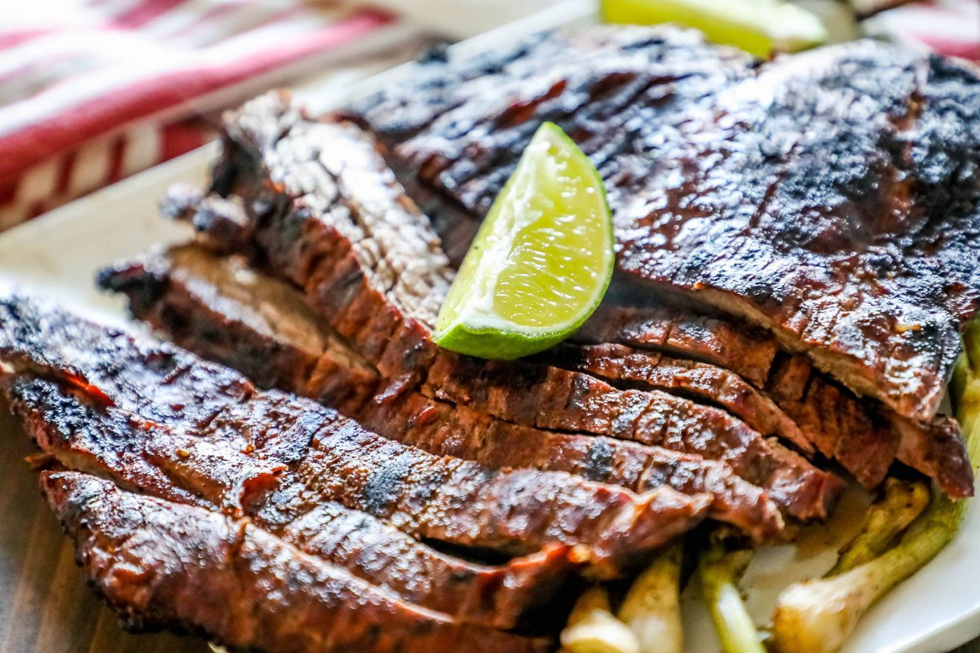 Spicy Grilled Flank Steak, plus Lime