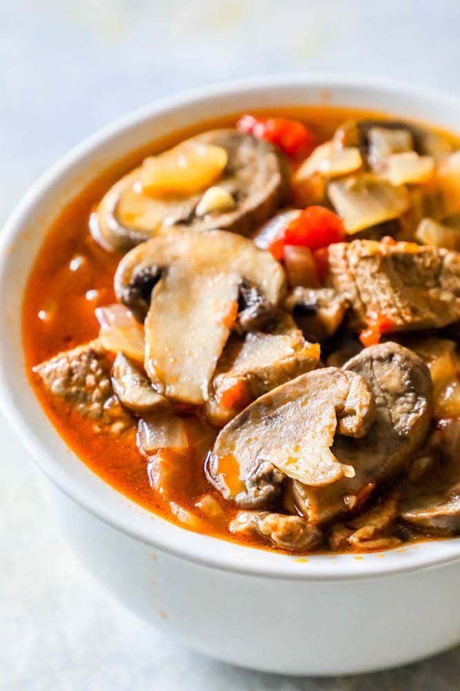 Steak and Mushroom Soup