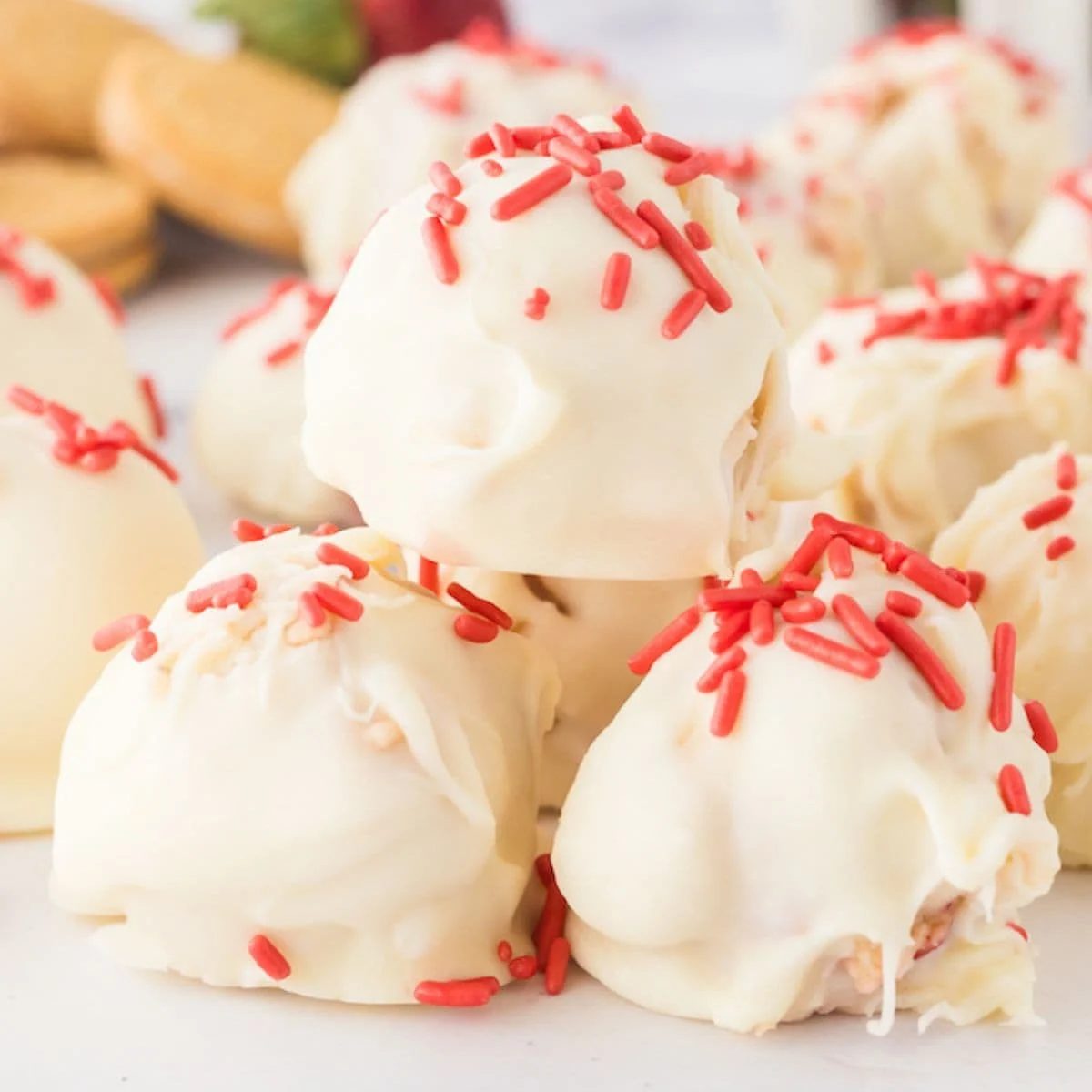 Strawberry Shortcake Truffles
