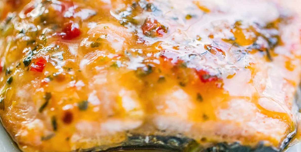 Sweet Chili Soy Glazed Foil Baked Salmon