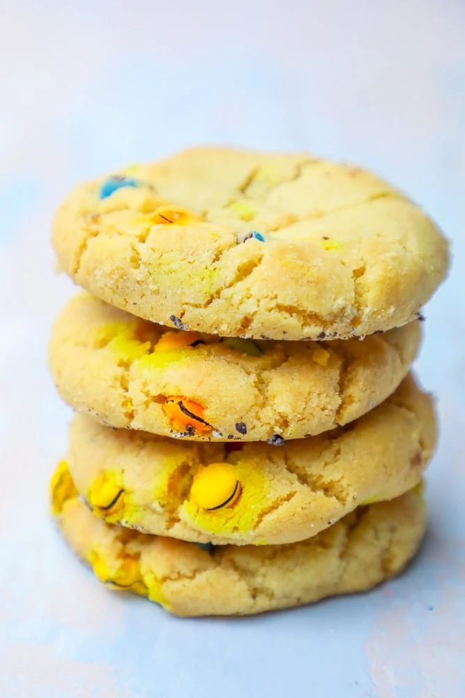 Chewy M&M Peanut Butter Cookies
