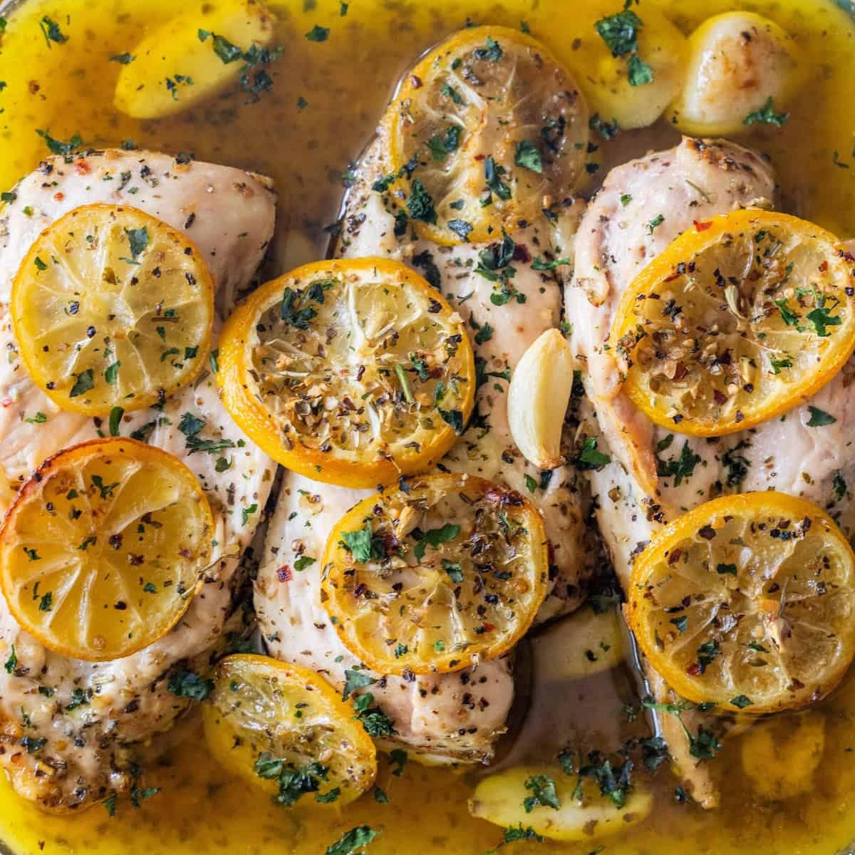 Easy Baked Garlic Lemon Chicken Breasts