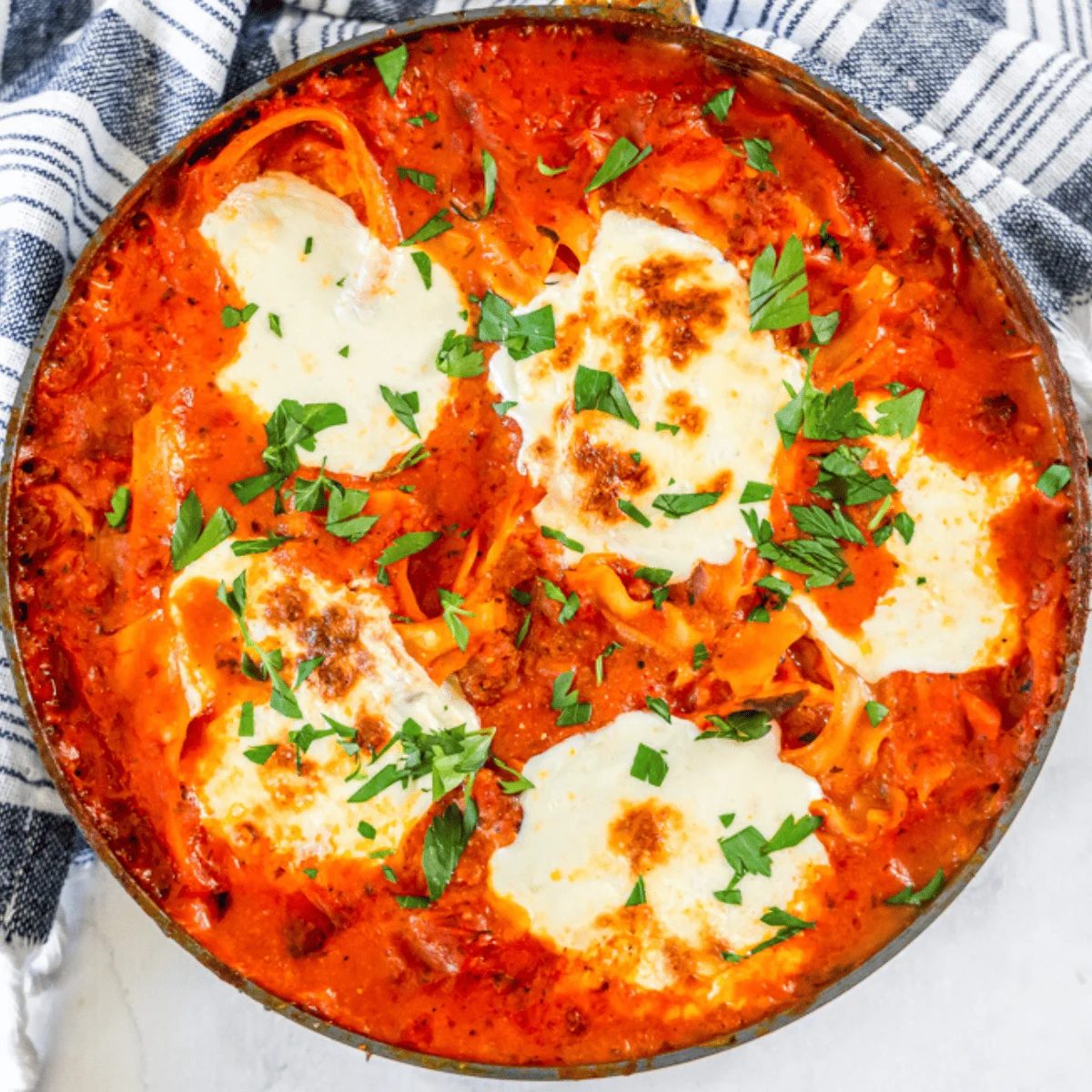 Easy Skillet Lasagna