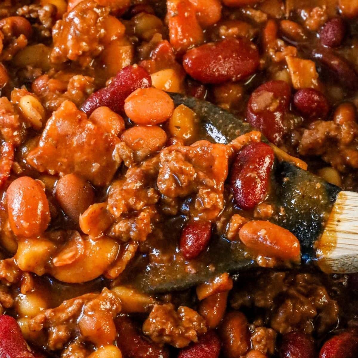BBQ Baked Beans and Ground Beef and Bacon
