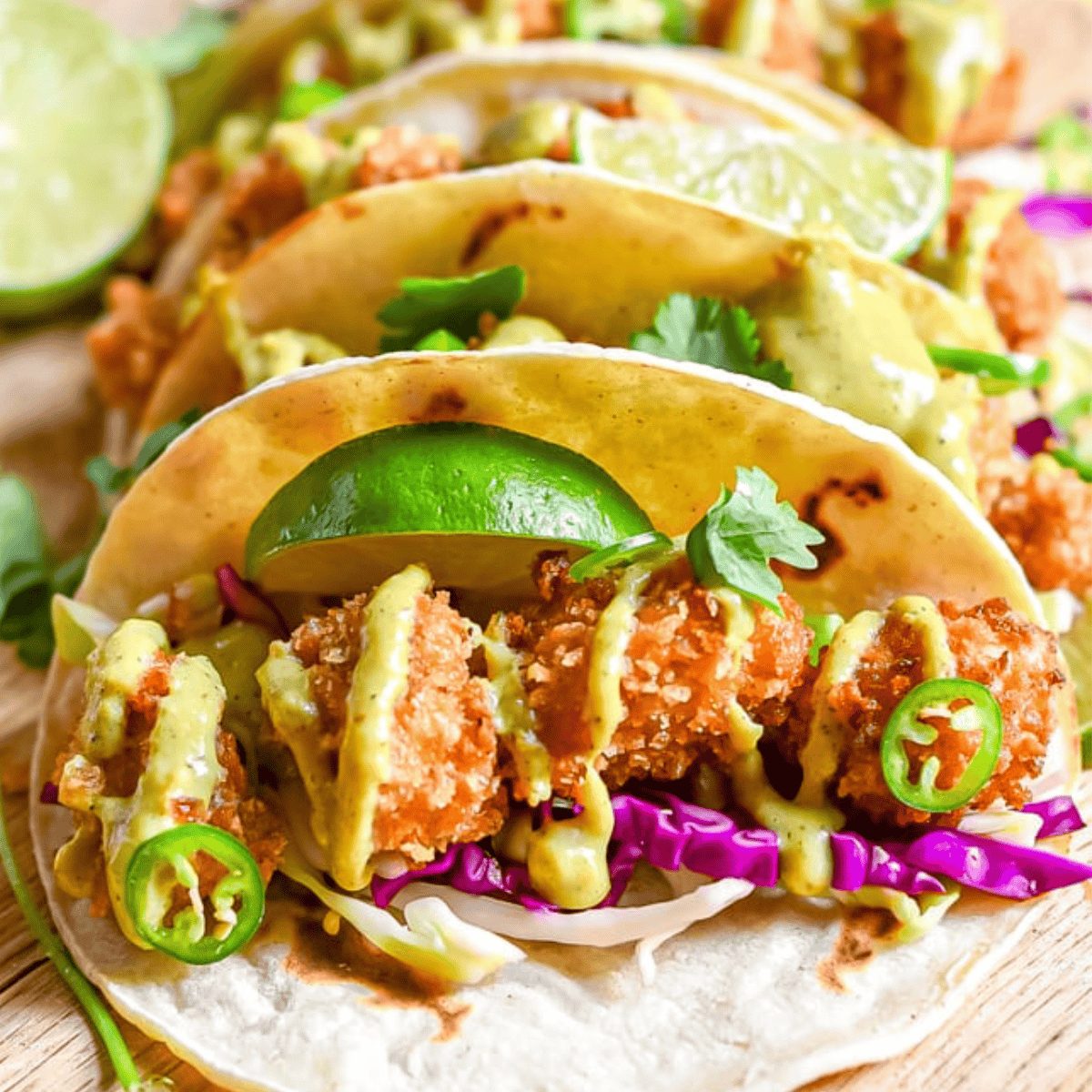 Fried Chicken Tacos