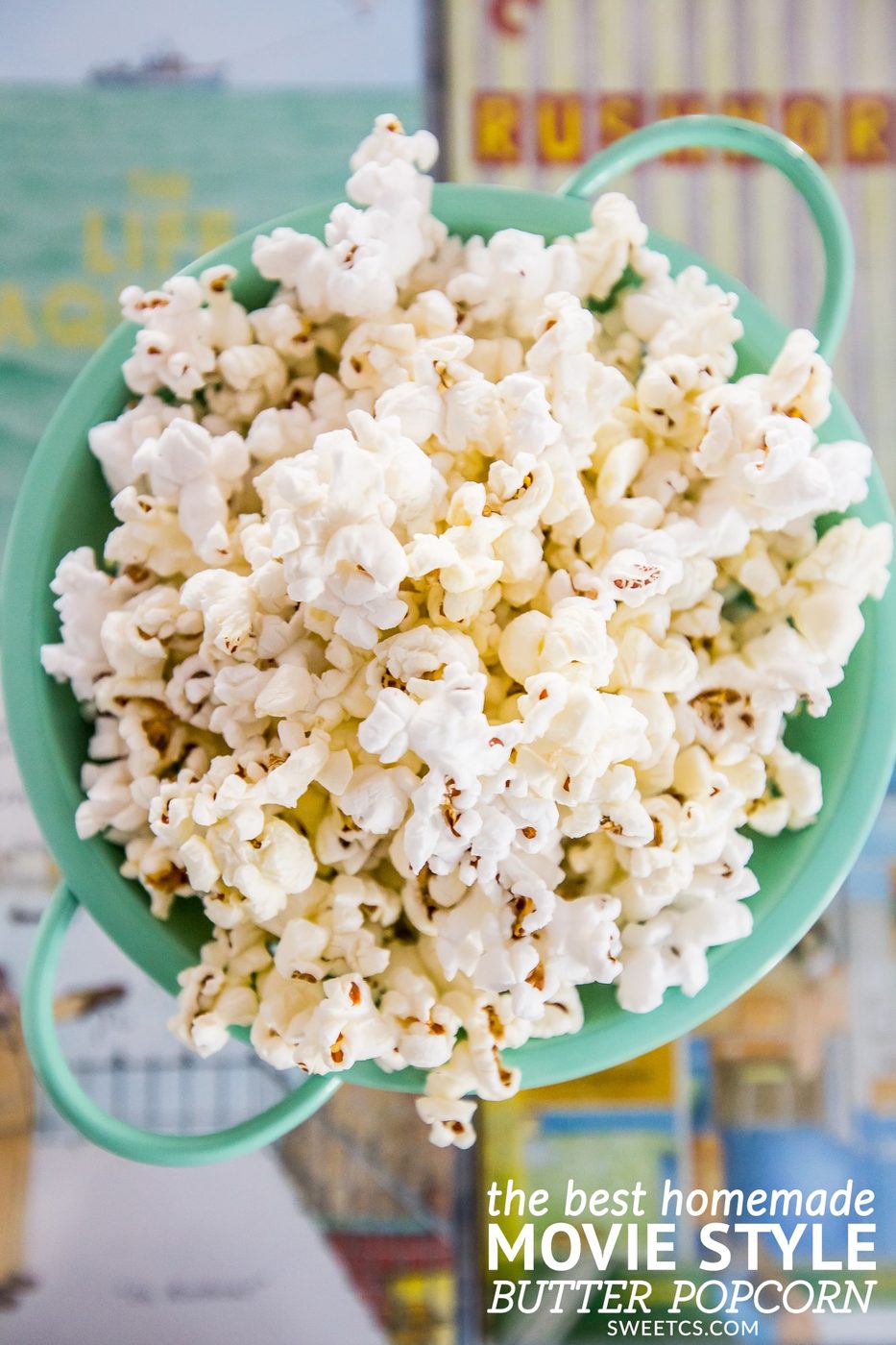 Homemade Movie Style Butter Popcorn