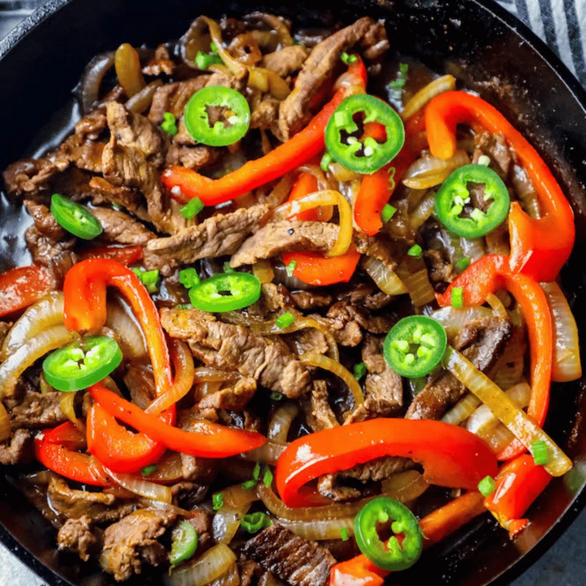 One Pot Steak Fajitas