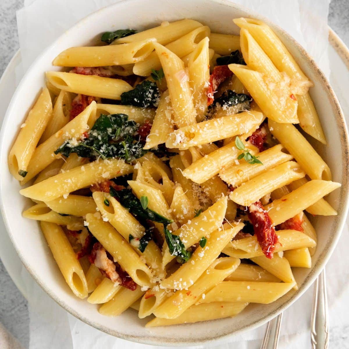 Tuscan Penne, plus Sun-Dried Tomatoes and Kale