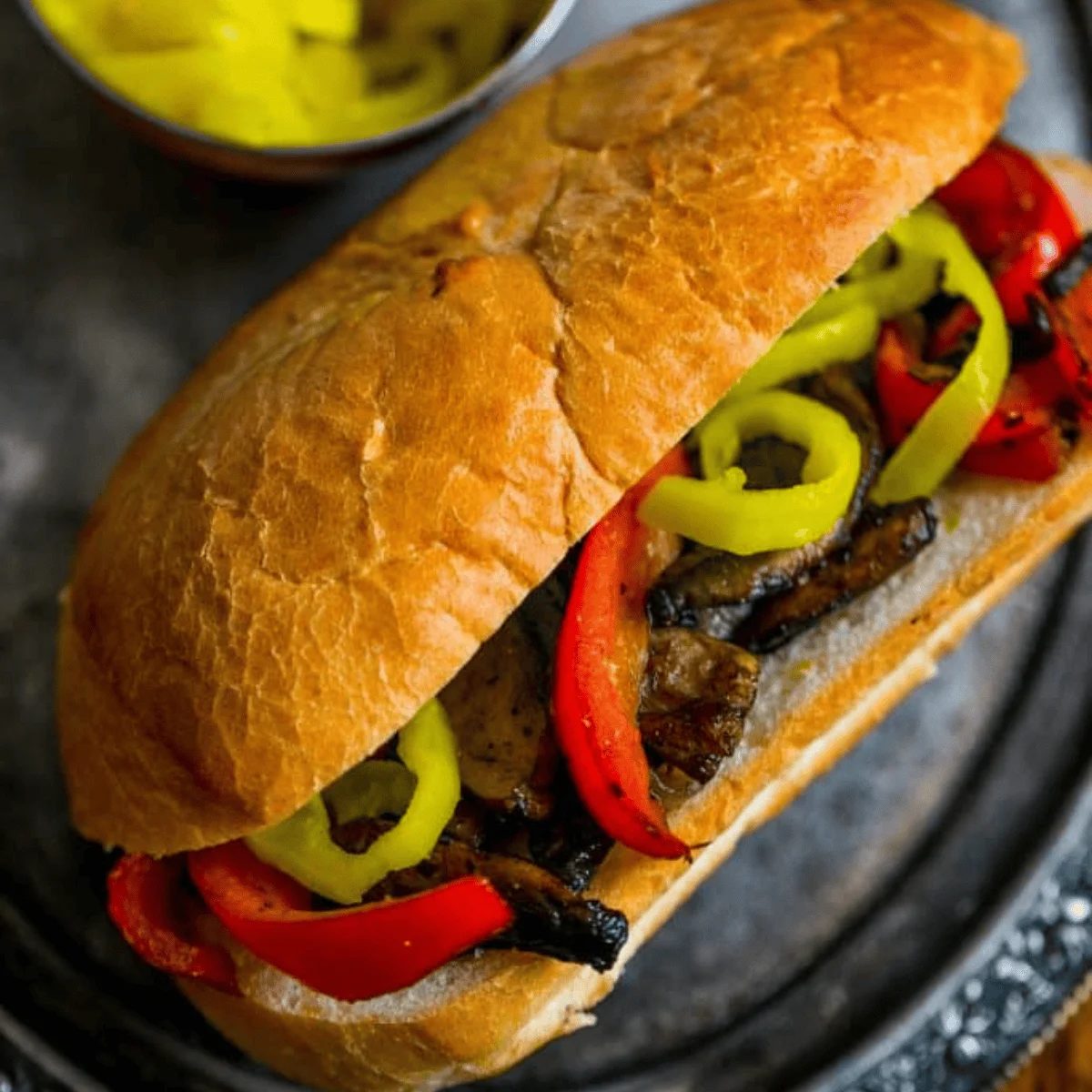 Vegan Philly Cheese Steak Hoagies